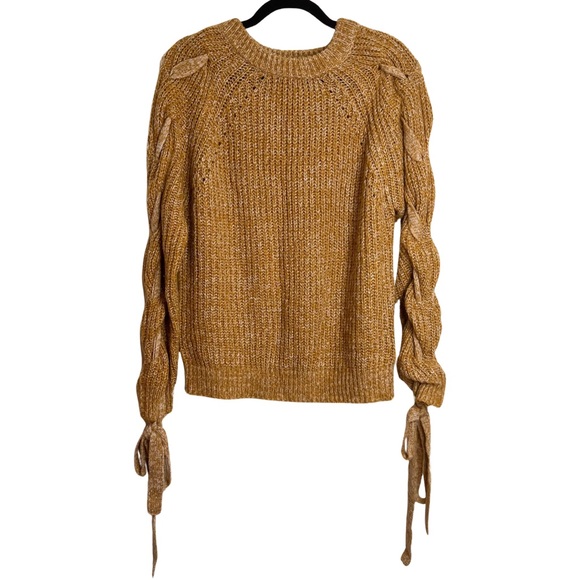 Love Tree Lace Up Dolman Sleeve Sweater - Picture 3 of 6